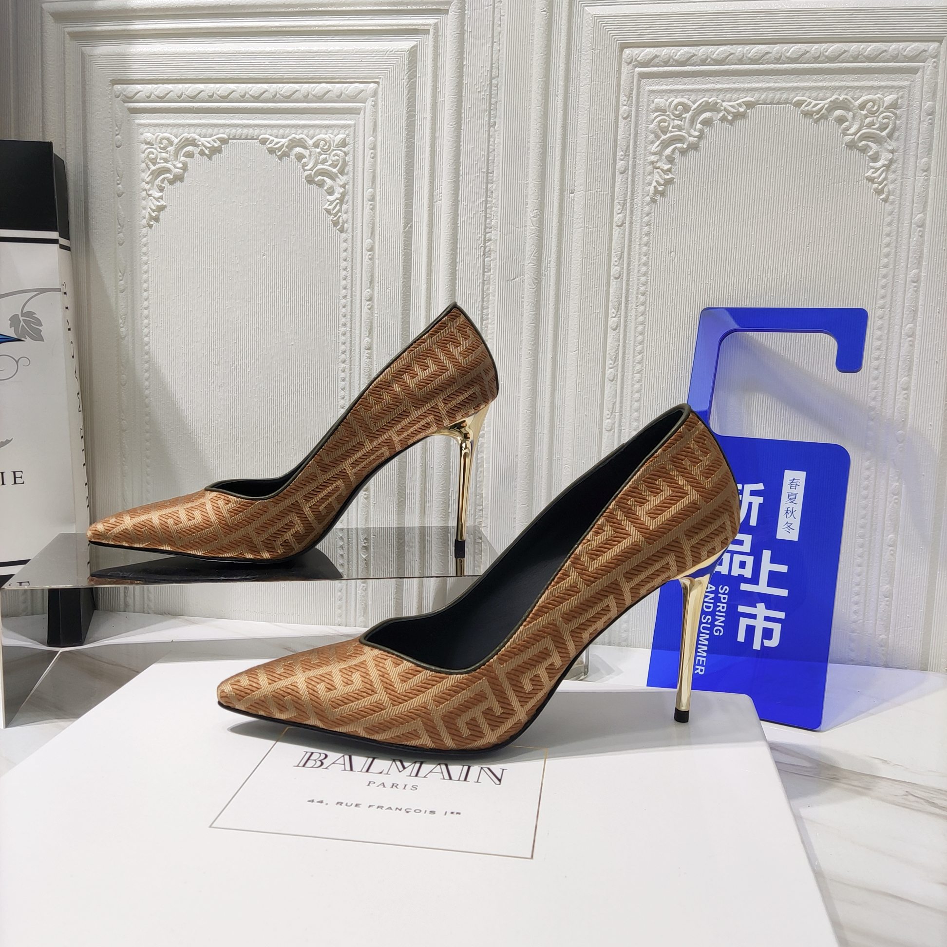 2022 Spring/Summer Zenium High Heels: Original Textile, Italian Soles, 10.5CM Cyclops - 图片 7