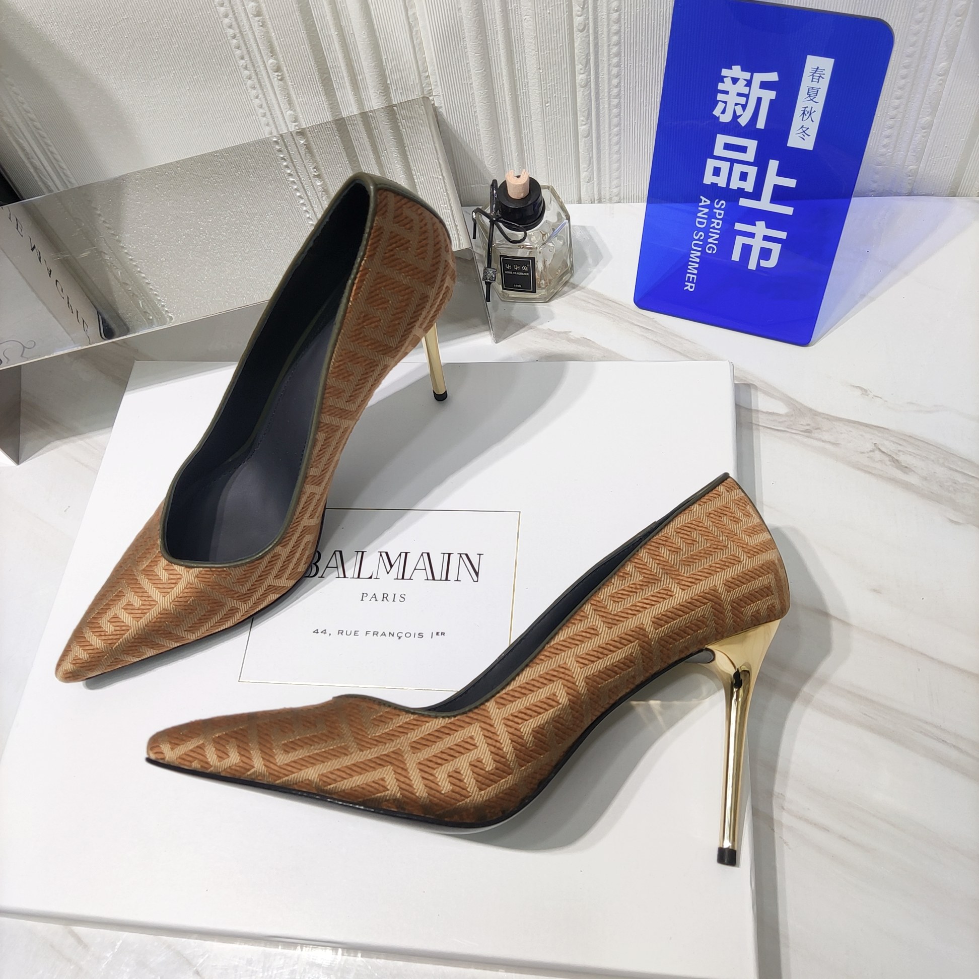2022 Spring/Summer Zenium High Heels: Original Textile, Italian Soles, 10.5CM Cyclops - 图片 9