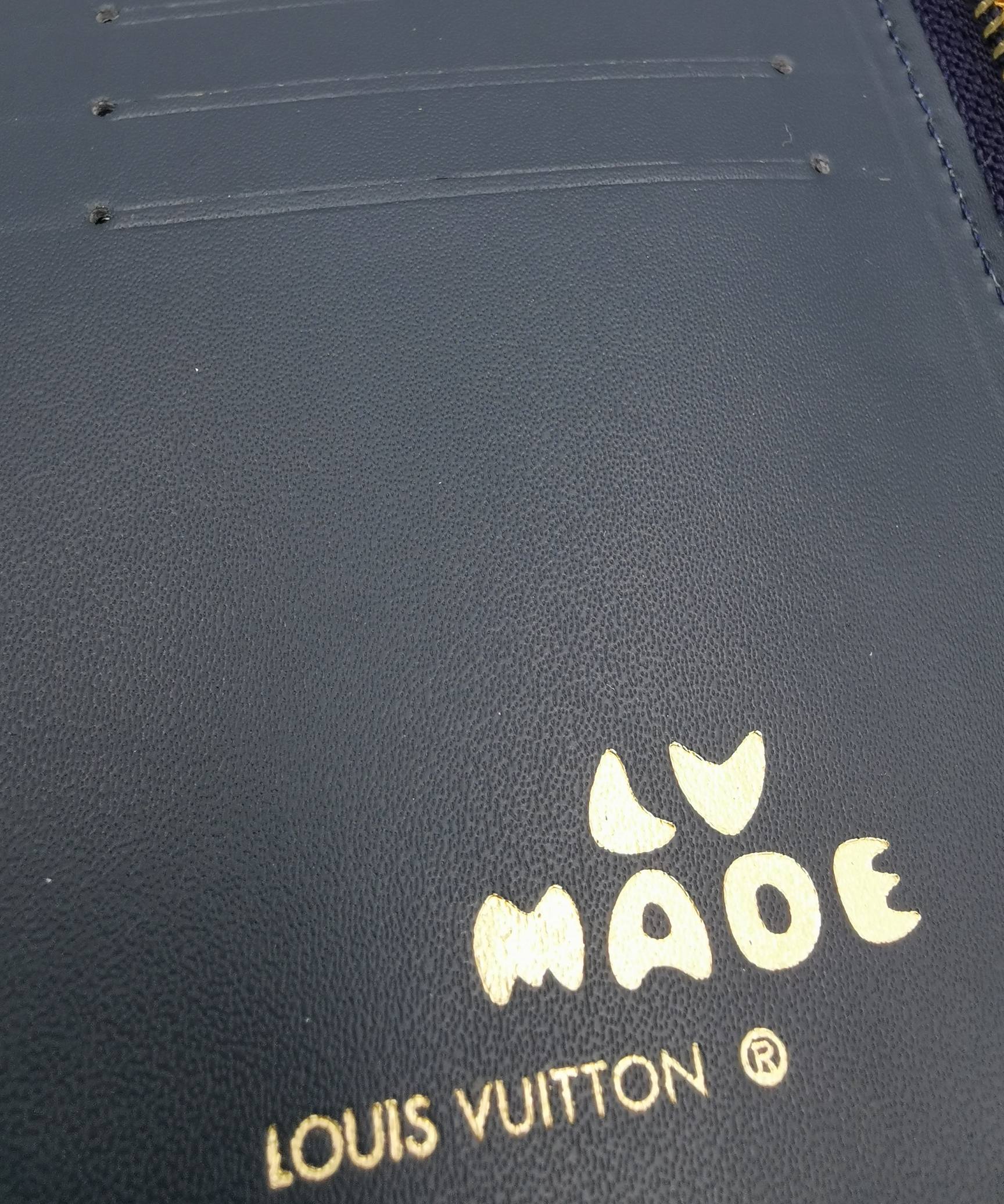 Leather wallet side view