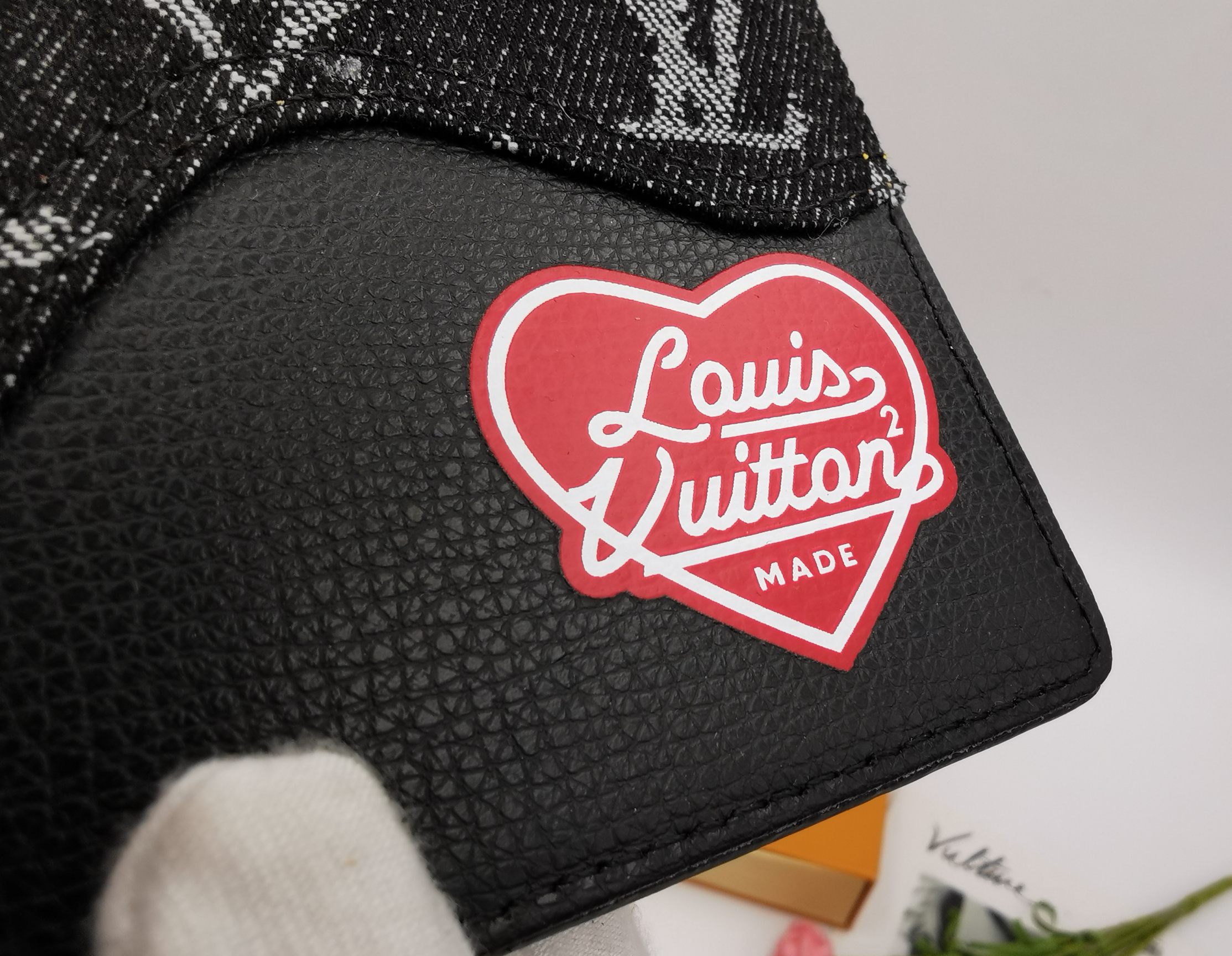 Back view of the leather bifold wallet