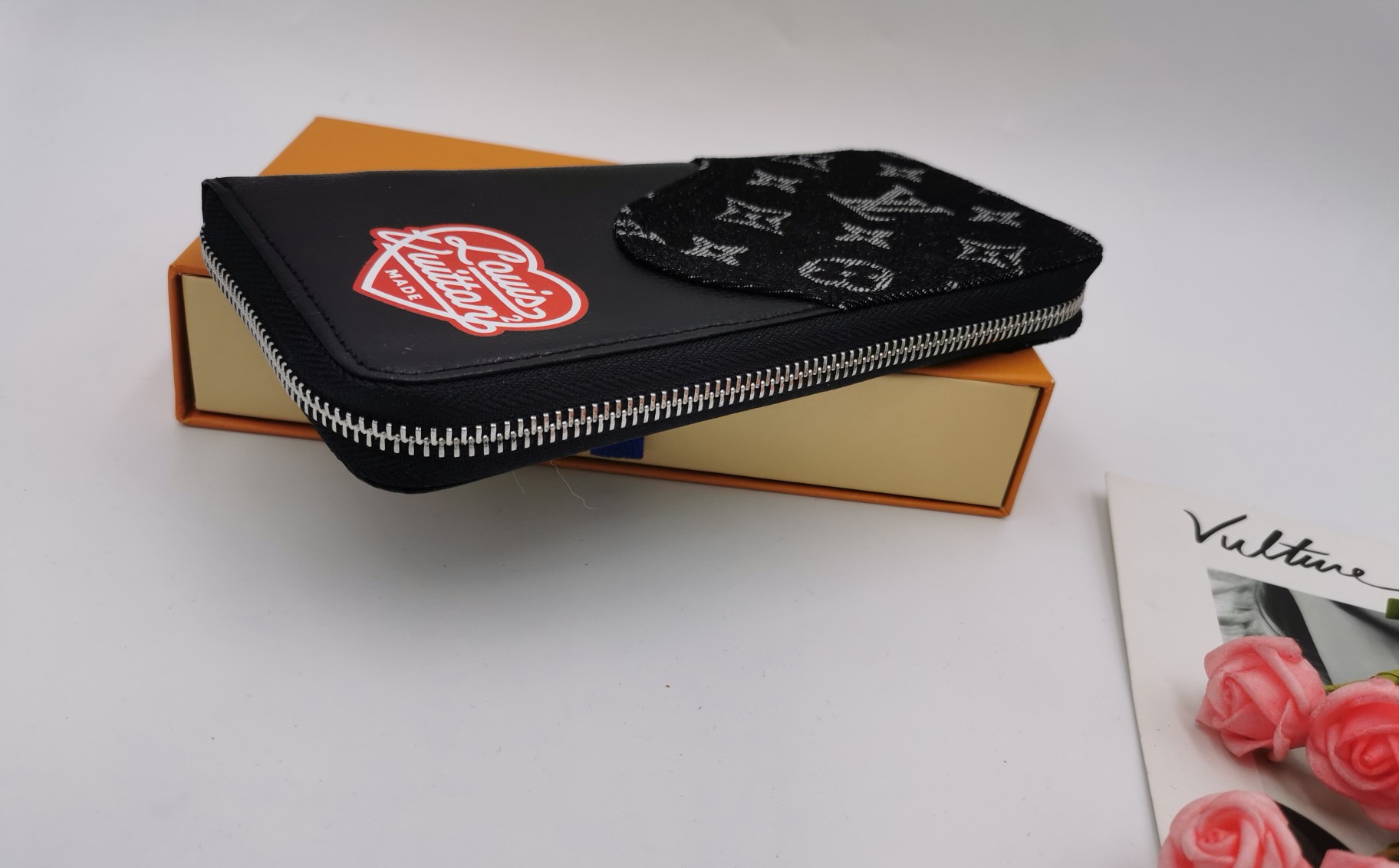 Long leather zipper wallet color options