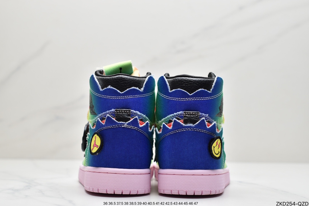 270 J Balvin x Air Jordan 1 High OG彩虹扎染 DC3481-900