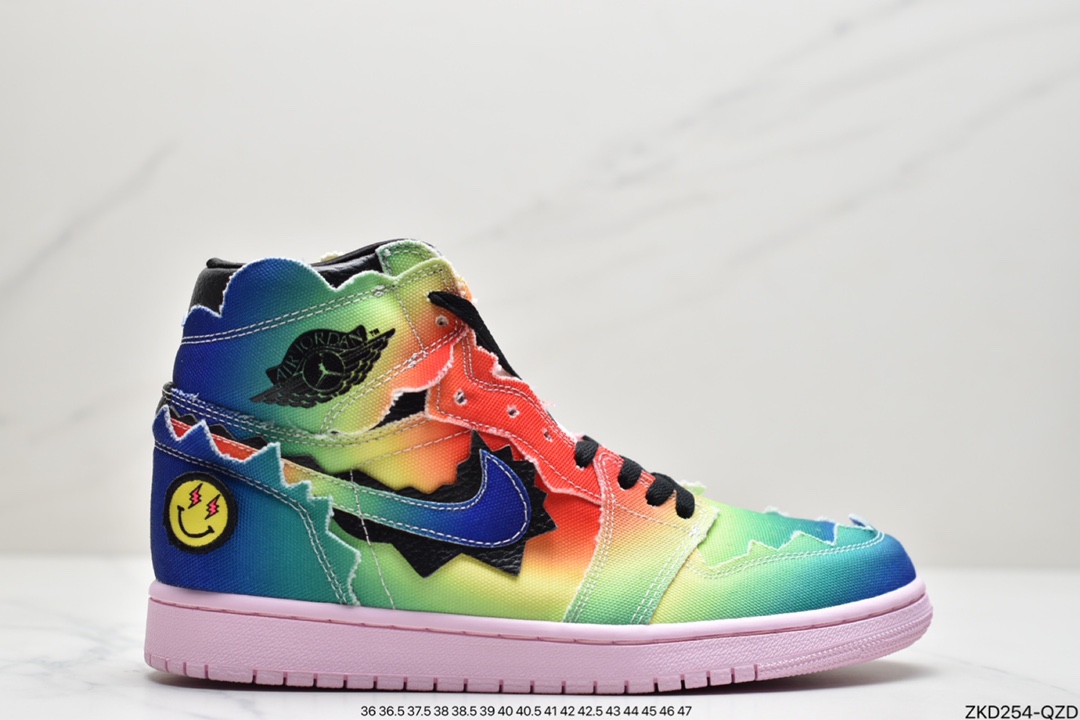 270 J Balvin x Air Jordan 1 High OG彩虹扎染 DC3481-900