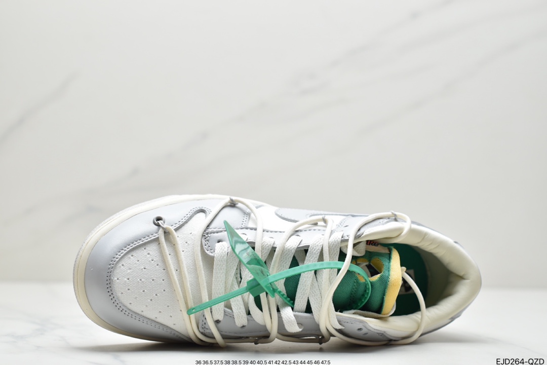 360 Off-White x Nike Dunk Low NO.3白鞋带 蓝扣 DM1602-124