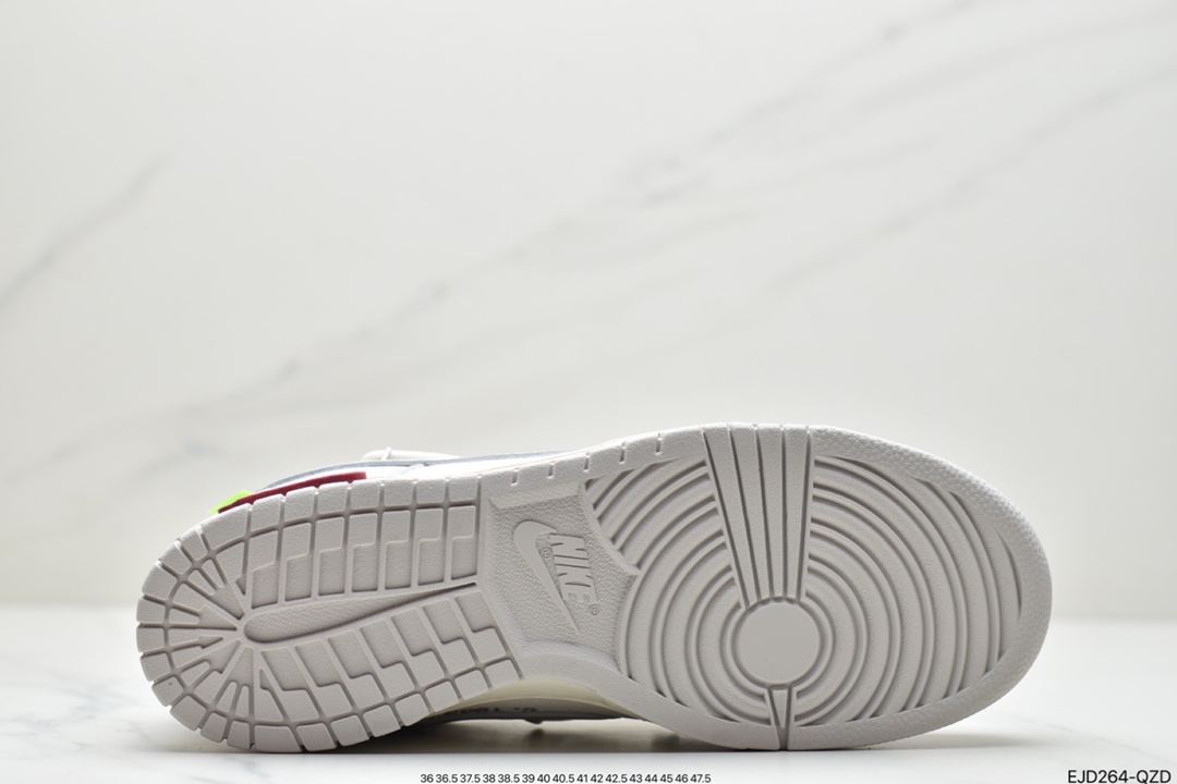 360 Off-White x Nike Dunk Low NO.3白鞋带 蓝扣 DM1602-124