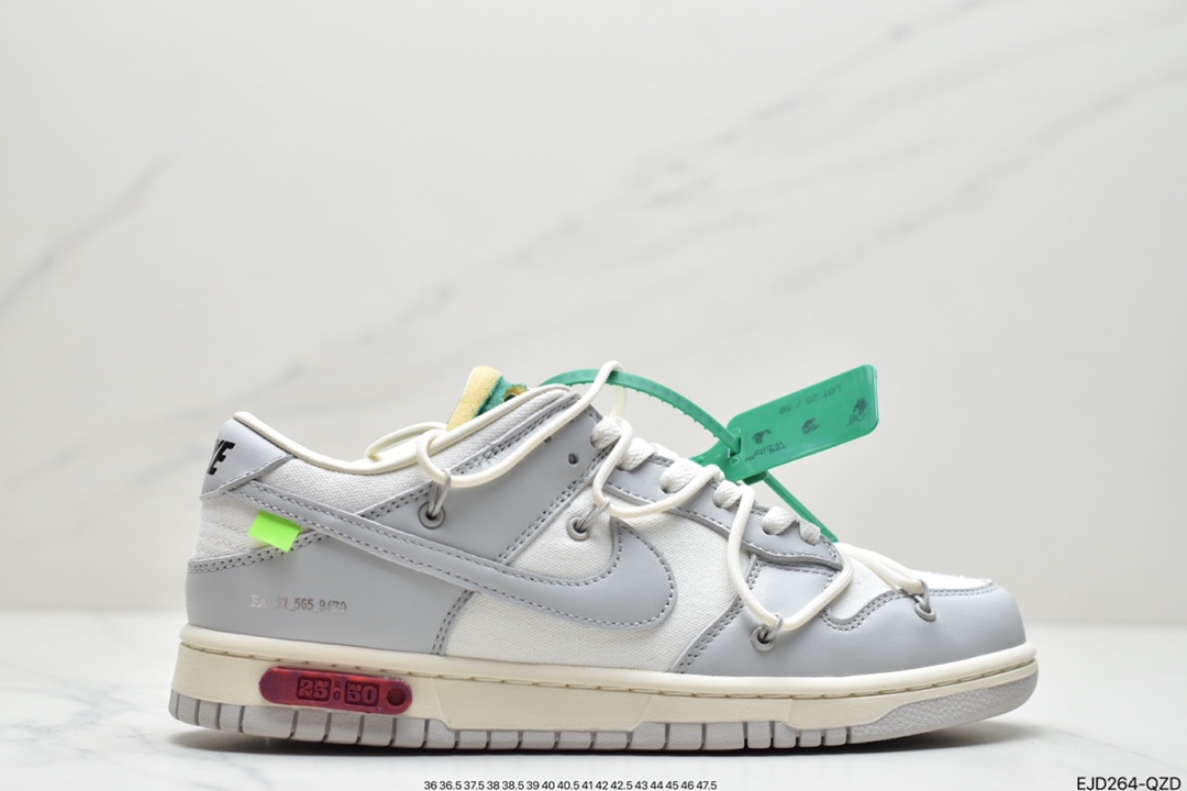 360 Off-White x Nike Dunk Low NO.3白鞋带 蓝扣 DM1602-124