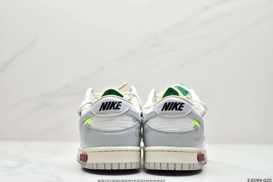 360 Off-White x Nike Dunk Low NO.3白鞋带 蓝扣 DM1602-124