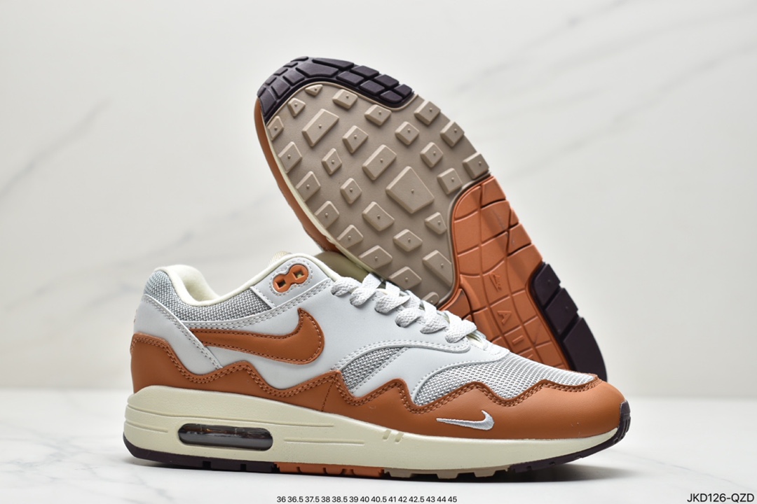 160 耐克Patta x Nike Air Max 1“Monarch”复古休闲跑步鞋DH1348-001