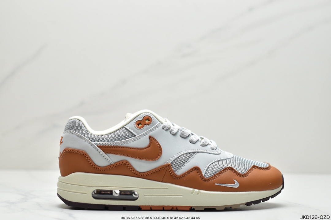 160 耐克Patta x Nike Air Max 1“Monarch”复古休闲跑步鞋DH1348-001
