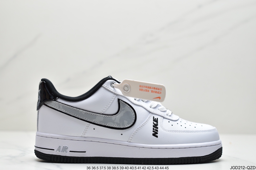 180 耐克Air Force 1 Low“White Black”原楦头原纸板DC8873-101