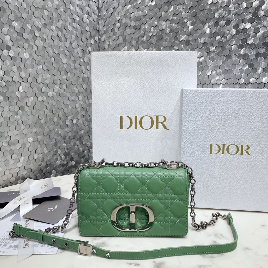 Dior Caro Bags Handbags Gold Embroidery Vintage Cowhide