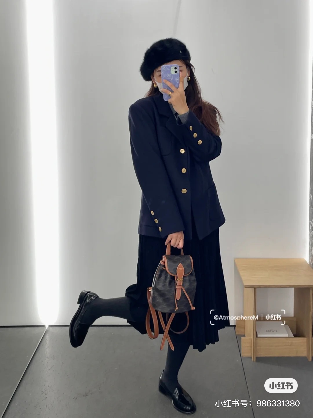 NO:206866,Celine Spring and Summer New Small School Bag, with a full college style, Celine, Celine19860909Celine 春夏新款小书包 上身学院风十足,赛琳celine,celine,celine,Bag