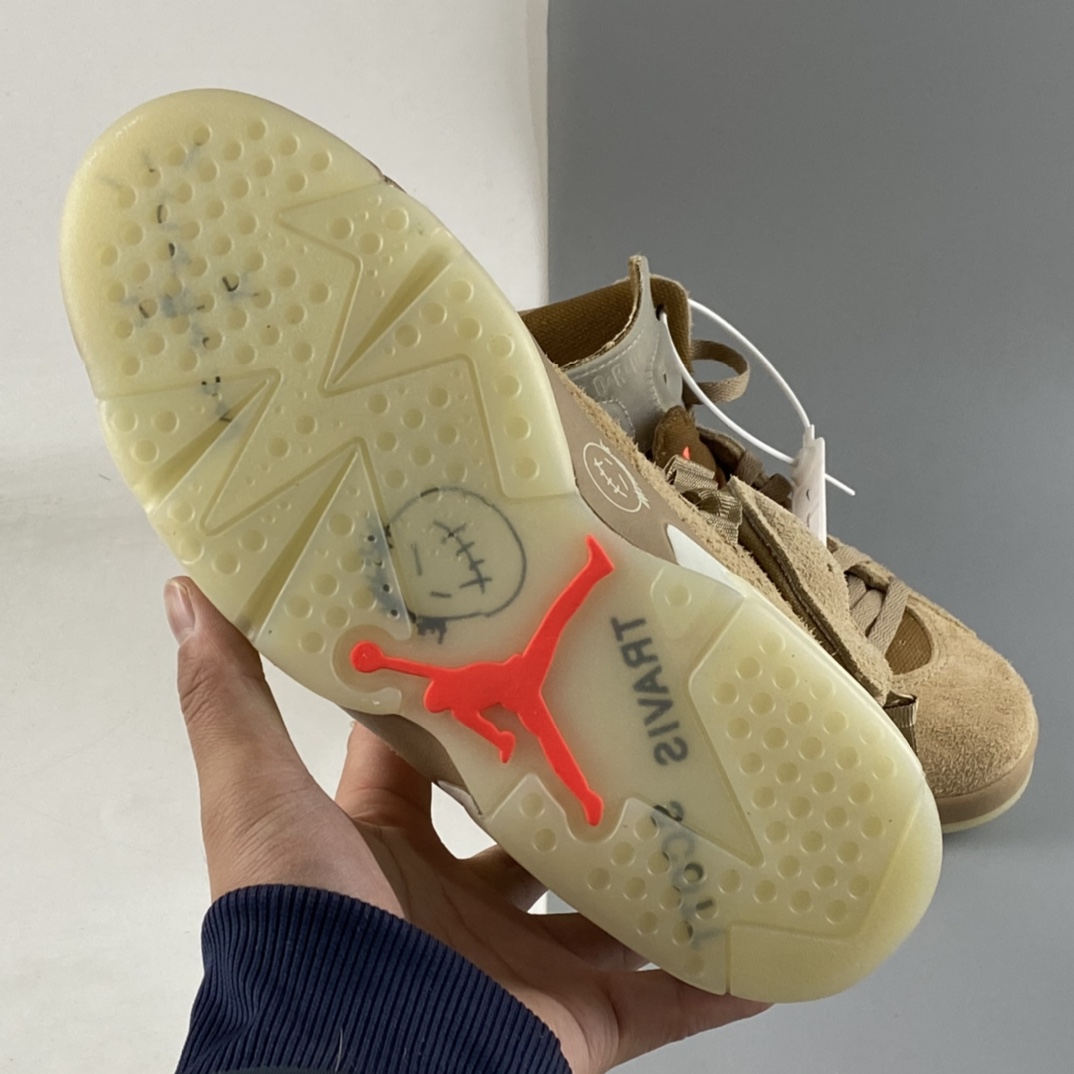 260 Travis Scott x Air Jordan 6 Retro SP ”British Khaki” AJ6代乔丹复古休闲文化篮球鞋DH0690-200-莆田鞋,莆田鞋货源,高仿鞋,高仿鞋货源,安福档口,莆田高仿鞋,莆田鞋批发,高仿鞋批发,莆田高仿运动鞋,高仿运动鞋,莆田运动鞋 260 Travis Scott x Air Jordan 6 Retro SP ”British Khaki” AJ6代乔丹复古休闲文化篮球鞋DH0690-200