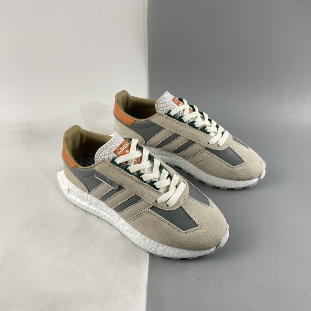P200  ADIDAS Retropy E5 爆米花中底复古运动休闲跑步鞋 GW4412