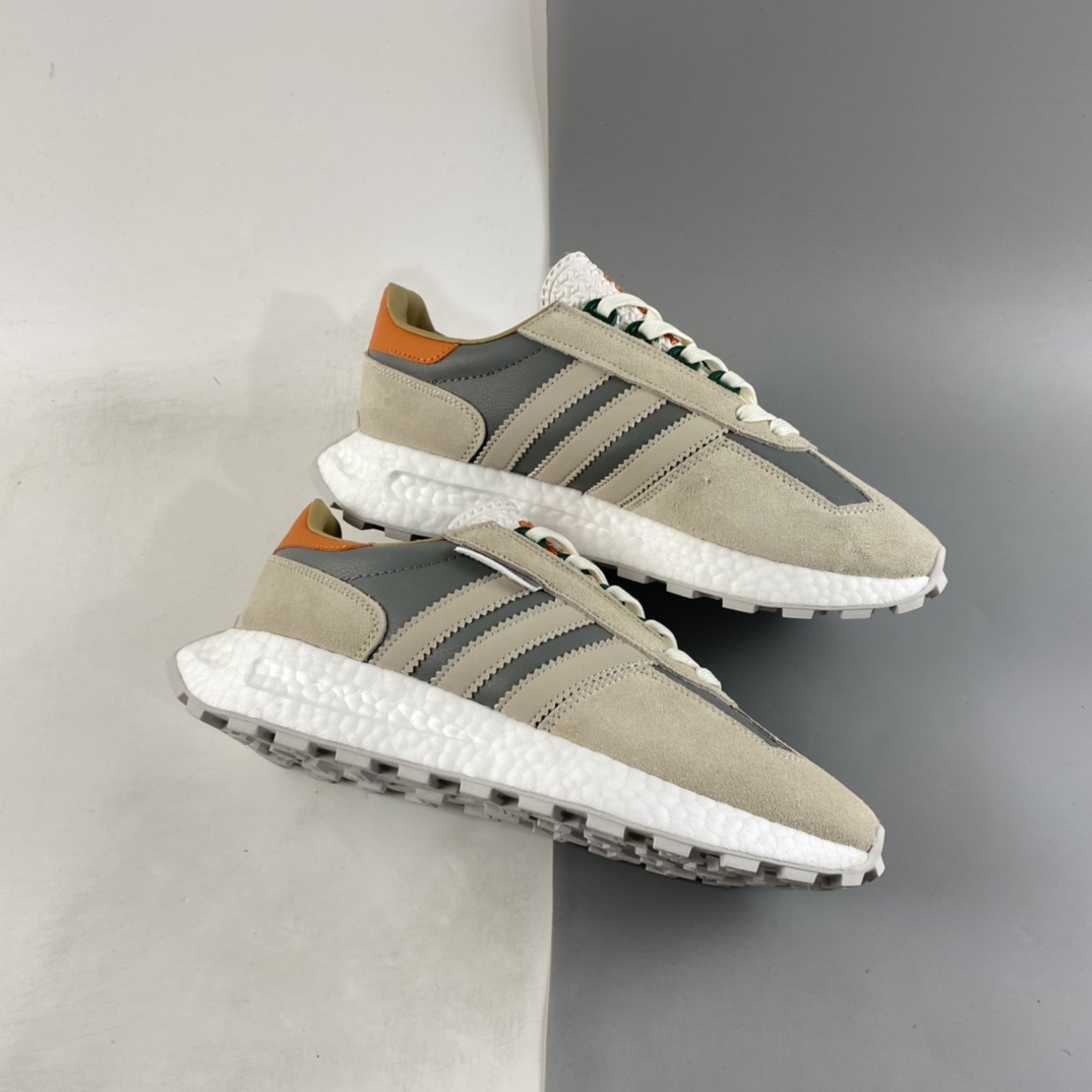 P200  ADIDAS Retropy E5 爆米花中底复古运动休闲跑步鞋 GW4412