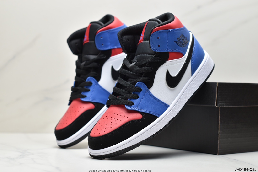 190  Air Jordan 1 Mid 电玩系列 AJ中帮篮球鞋 554725-170