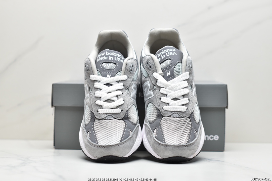 180 新百伦New Balance in USA MR993系列美产血统经典复古休闲运动百搭老爹跑步鞋 “元祖灰银3M”MR993GL