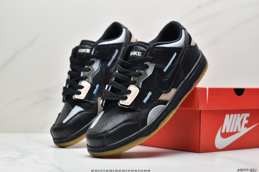 190 耐克Nike Dunk Low Scrap彩色拼接 浅蓝海玻璃 DB0500-100