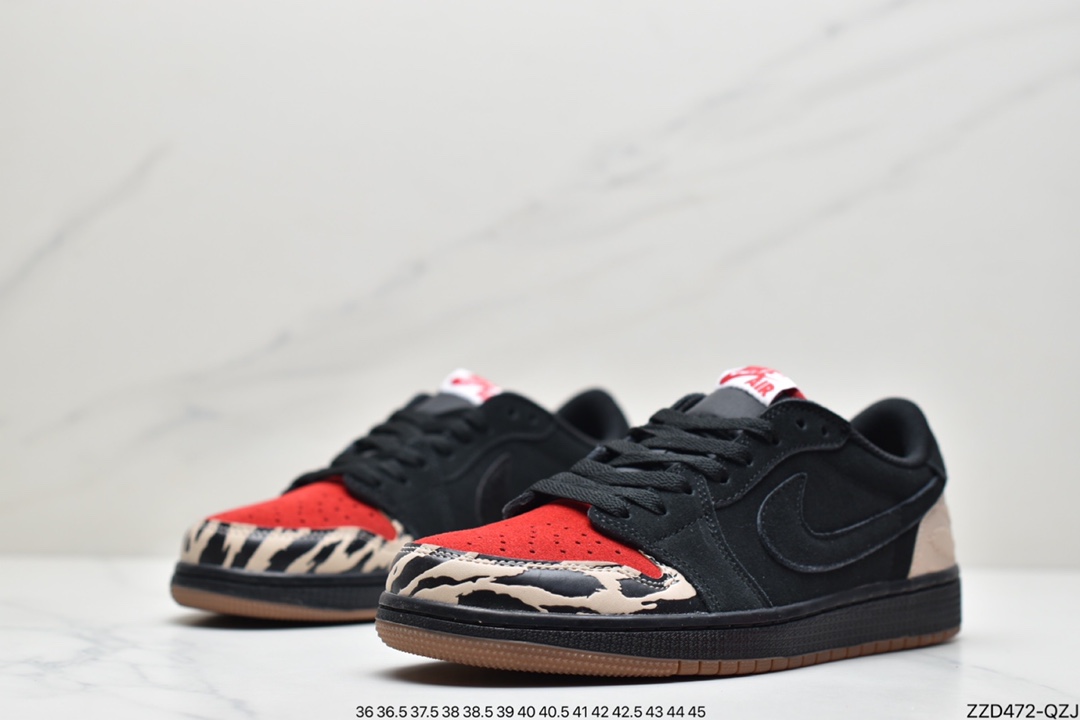 250 乔丹Air Jordan 1 Low低帮AJ1黑红主题食肉动物板鞋 DN3400-001