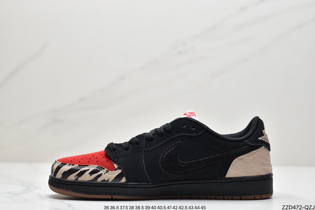 250 乔丹Air Jordan 1 Low低帮AJ1黑红主题食肉动物板鞋 DN3400-001
