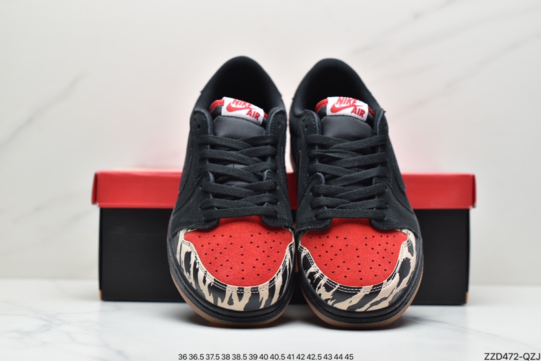 250 乔丹Air Jordan 1 Low低帮AJ1黑红主题食肉动物板鞋 DN3400-001