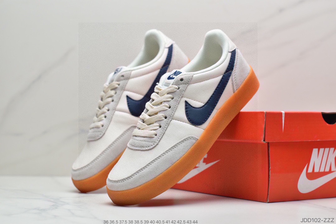 120 耐克板鞋 生胶米白绿色 复古板鞋J.Crew x Nike 联名 Killshot II Leather 432997-111