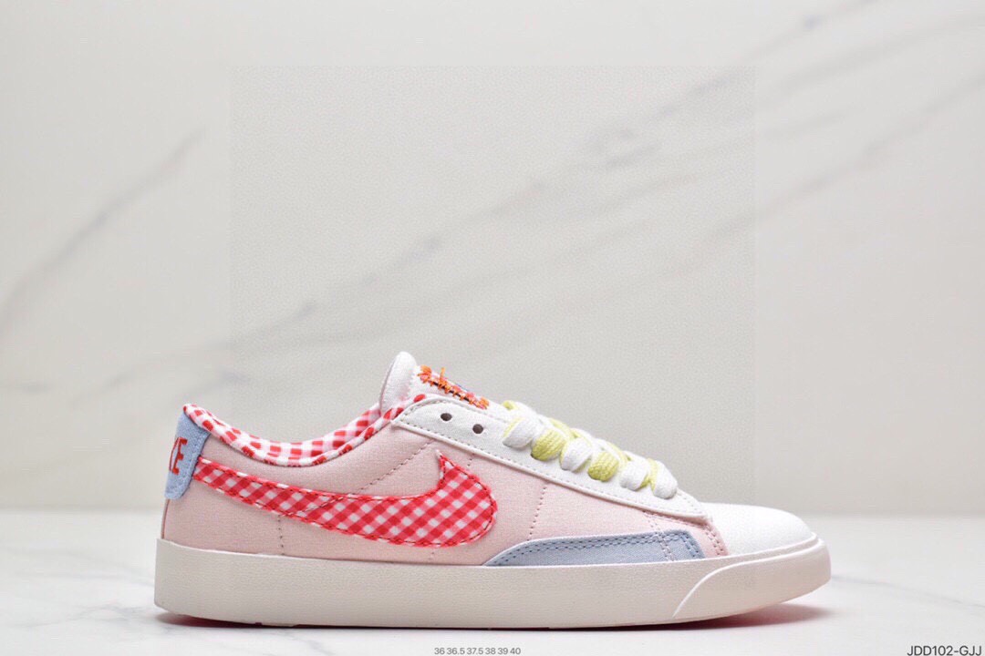 120 耐克NIKE WMNS Blazer Low LX 开拓者 低帮百搭休闲运动帆布板鞋 DJ4665-100