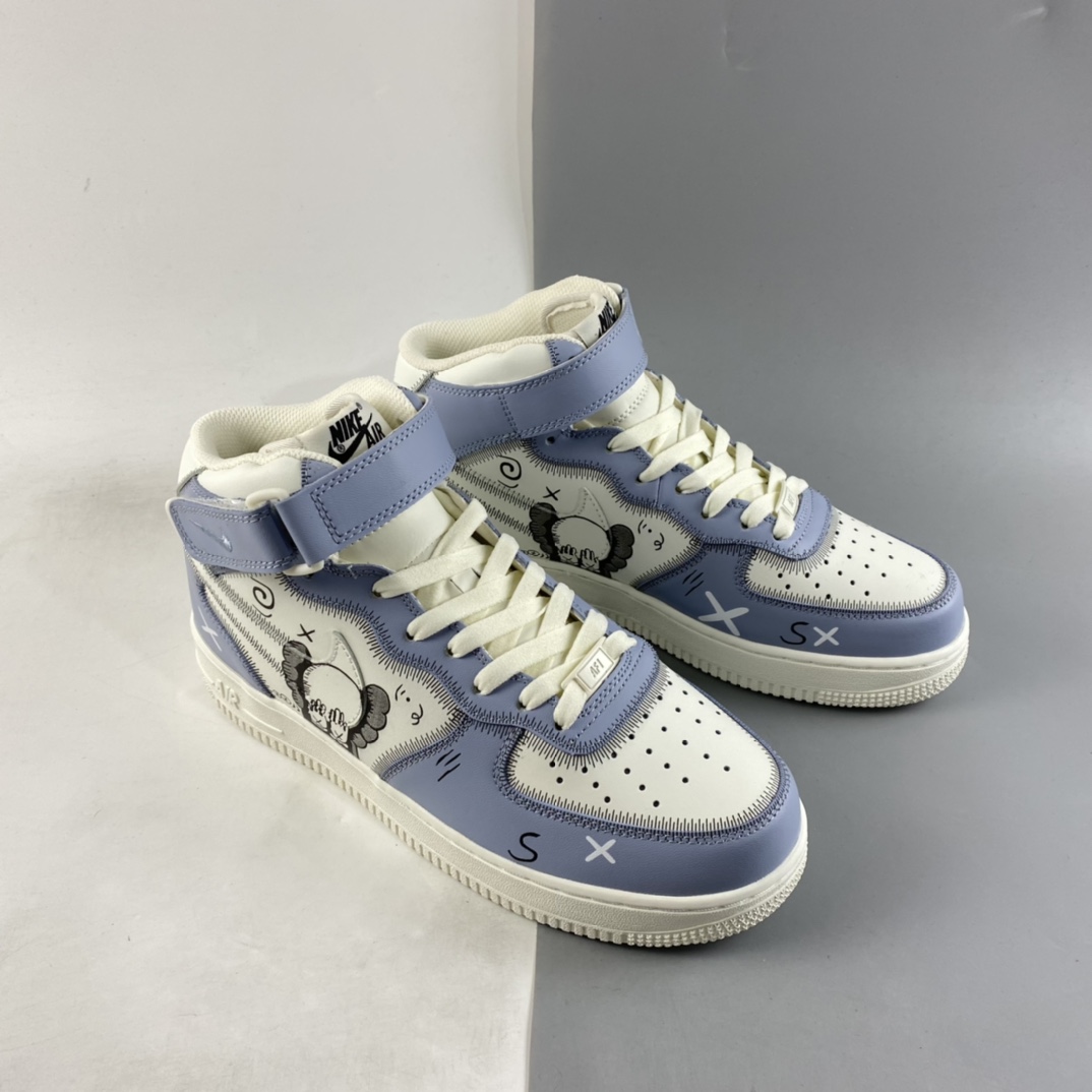 P260  Kaws x NIKE Air Force 1’07 Mid 联名款空军一号中帮休闲板鞋 CW2308-211