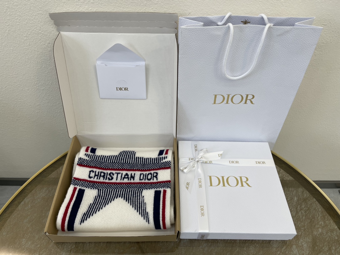 Dior迪奥『阿尔卑斯山脉』幸运星星限定系列围巾15DAL315I175_C087
