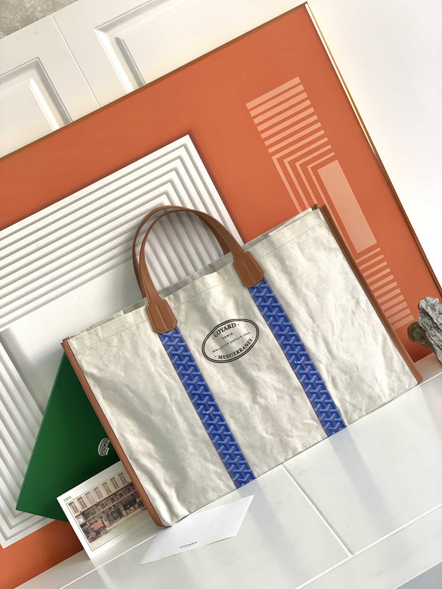 Пляжная сумка Goyard Méditerranée, двусторонний дизайн, вместительная сумка-тоут