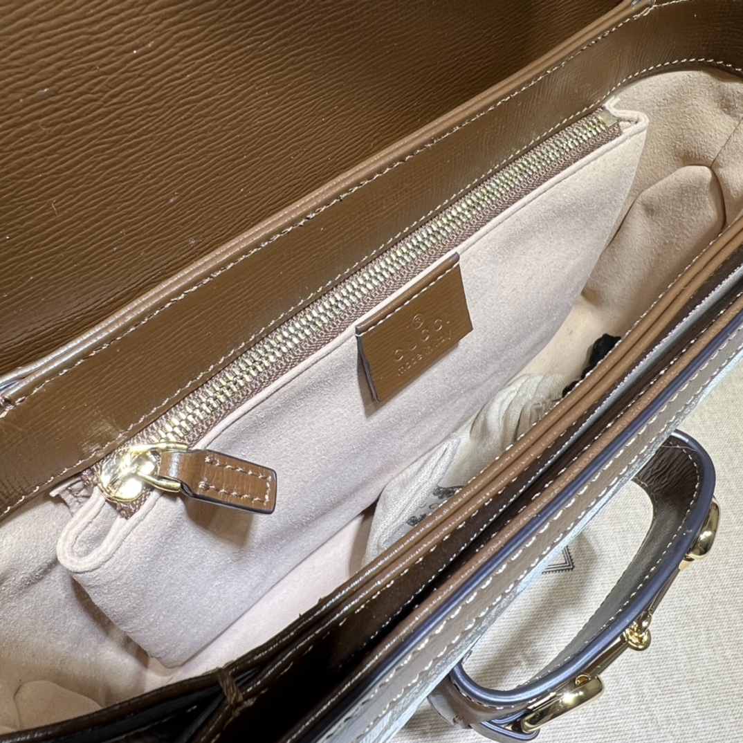 GUCCI古驰马衔扣1955系列小号肩背包602204