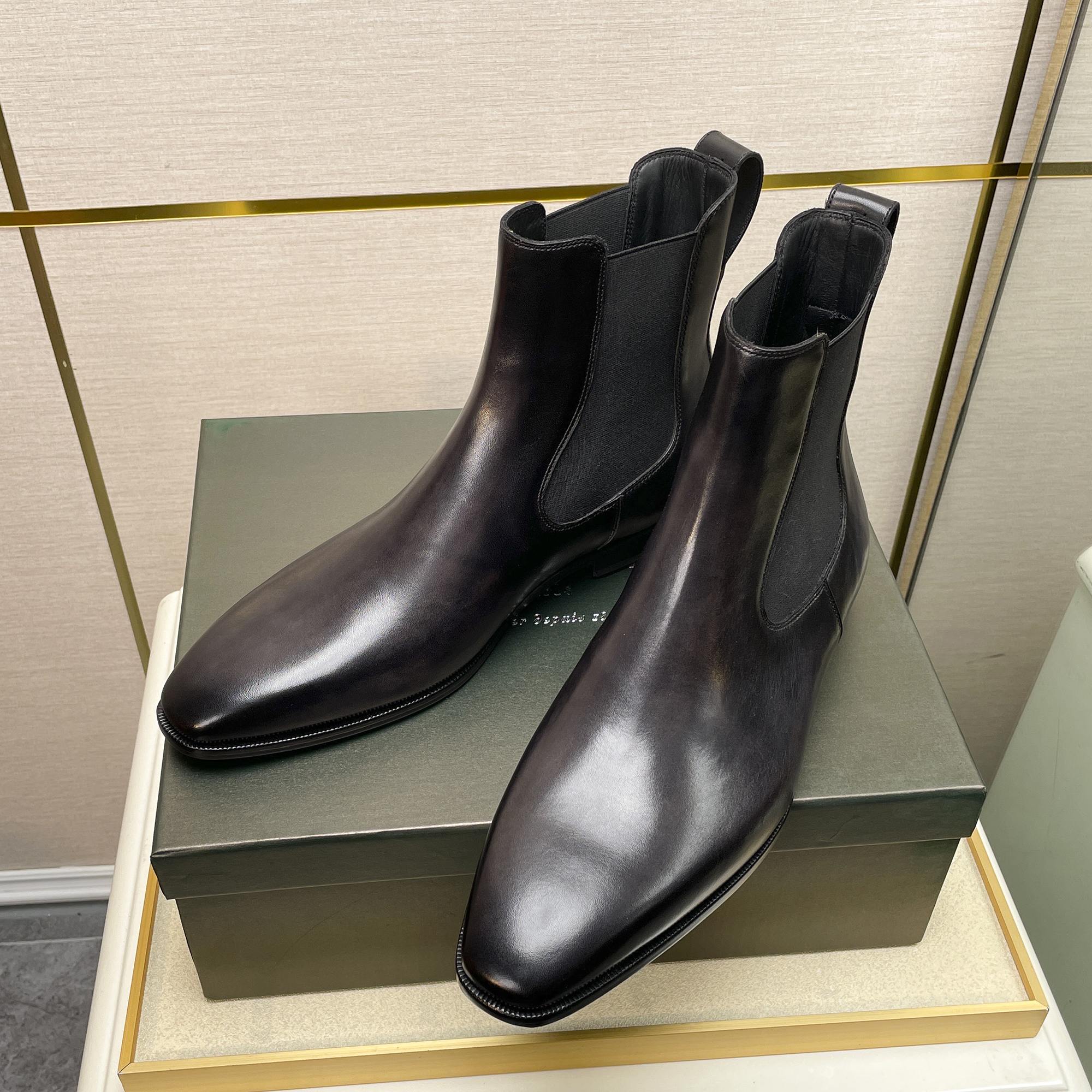 Berluti/Berluti 2022 Recién llegados Fabricados en piel de vacuno importada con roce repetitivo hech