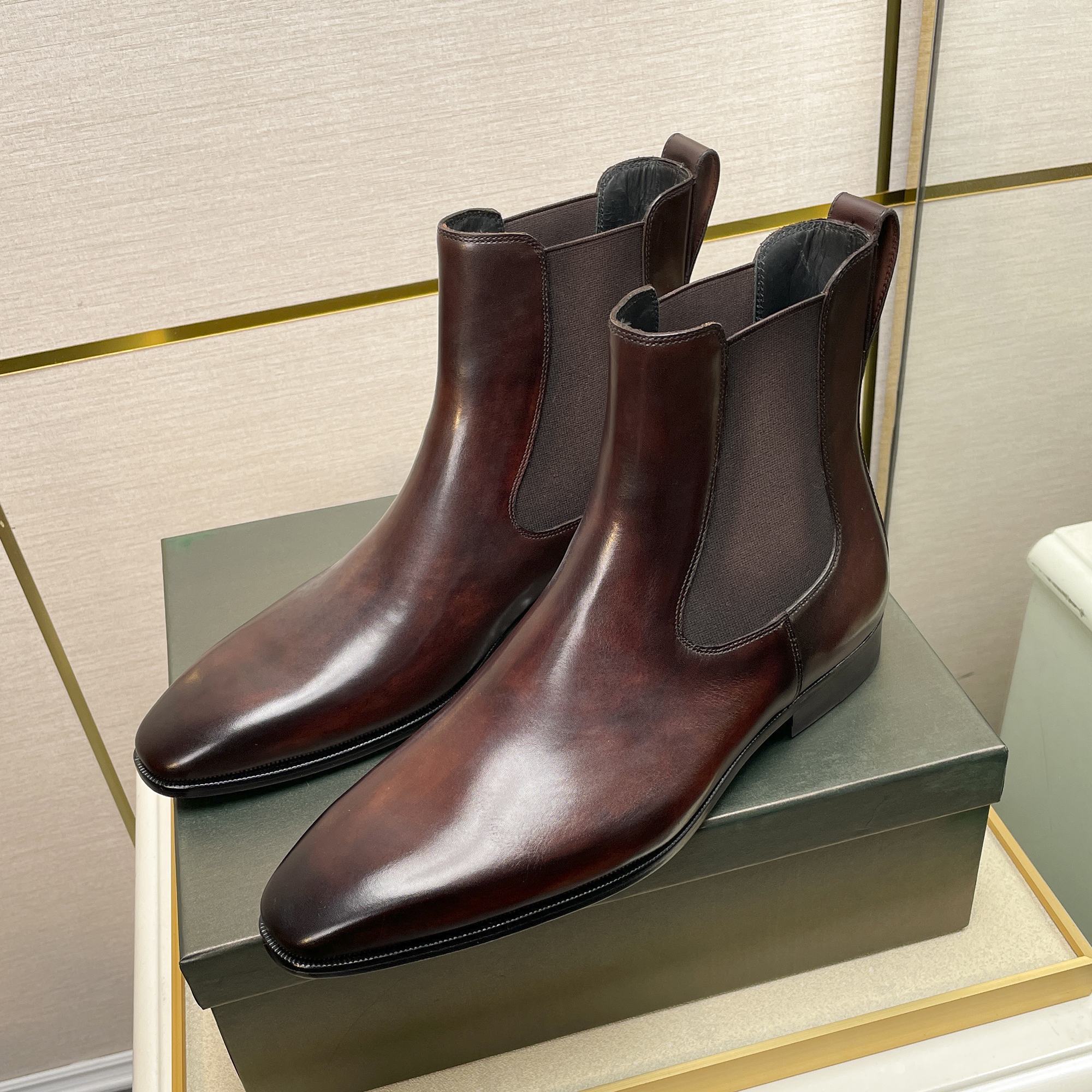 Berluti/Berluti 2022 Recién llegados Fabricados en piel de vacuno importada con roce repetitivo hech