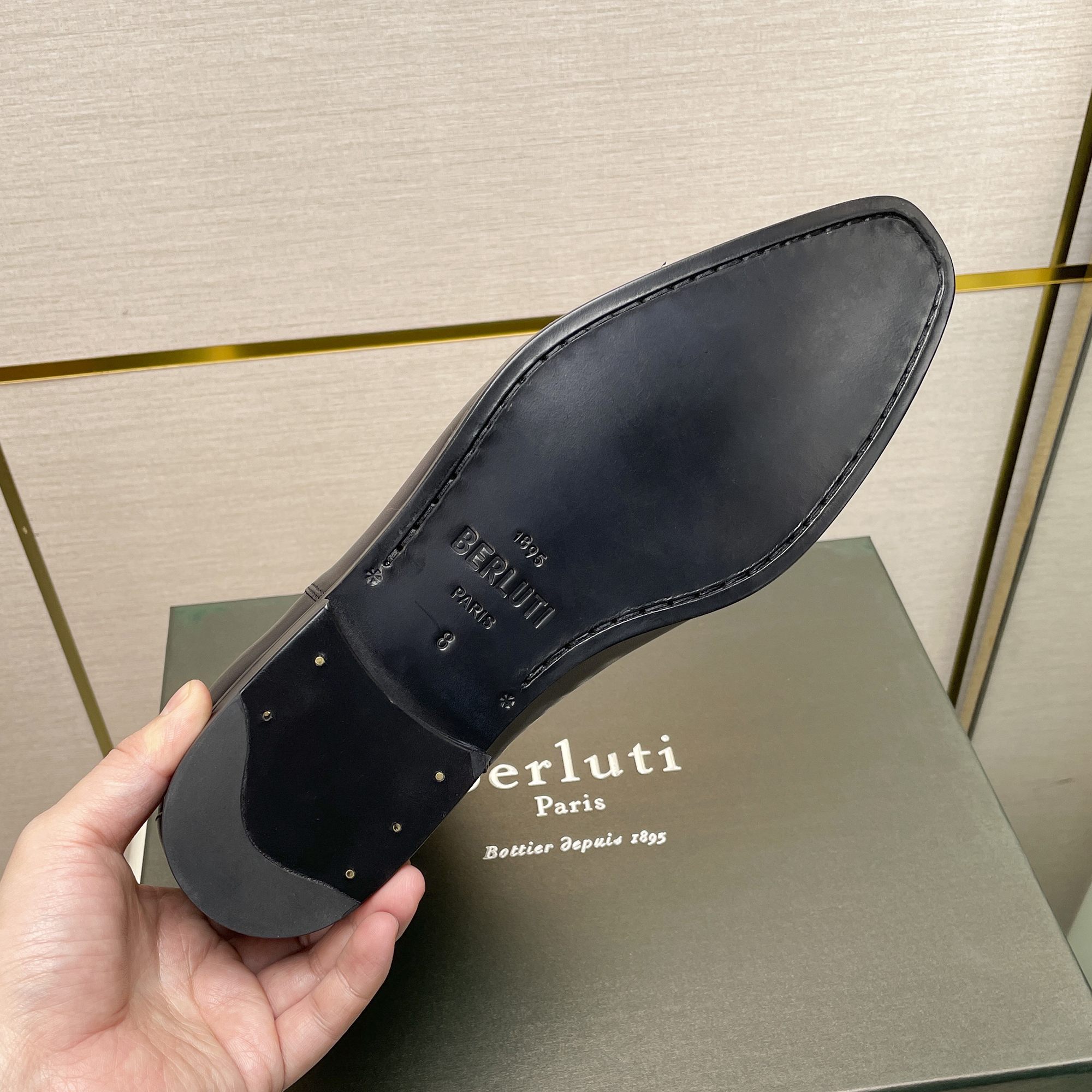 Berluti/Berluti 2022 Recién llegados Fabricados en piel de vacuno importada con roce repetitivo hech