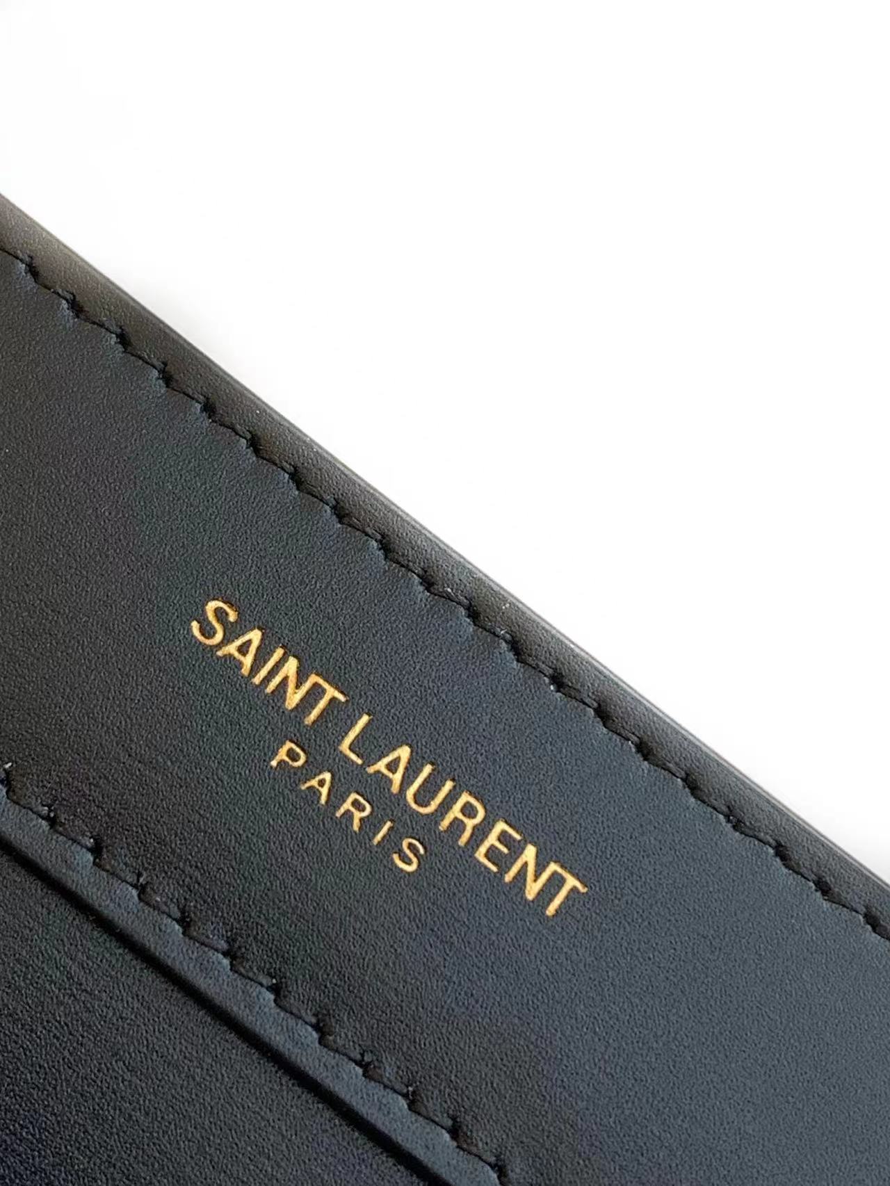 YSL bag winter new black toothpick pattern shopping bag — photo 6