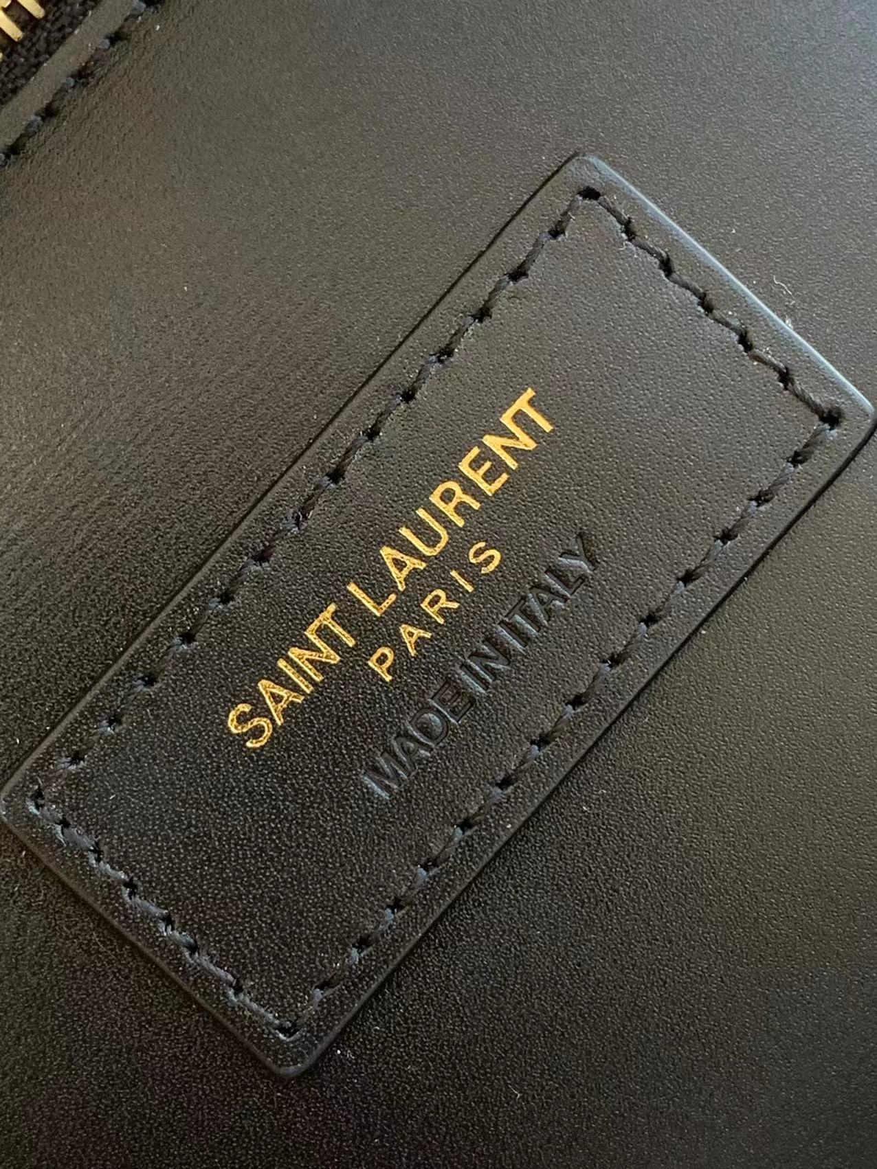 YSL bag winter new black toothpick pattern shopping bag — photo 9
