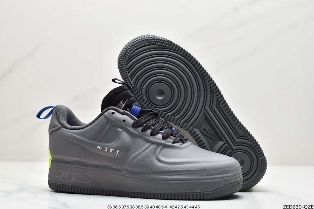 260 Nike Air Force 1 Experimental-Type N. 354”Black/Volt/Royal”空军一号经典低帮百搭休闲运动板鞋“CV1754-001