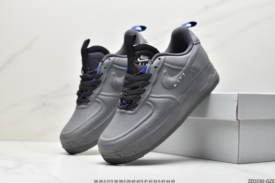 260 Nike Air Force 1 Experimental-Type N. 354”Black/Volt/Royal”空军一号经典低帮百搭休闲运动板鞋“CV1754-001