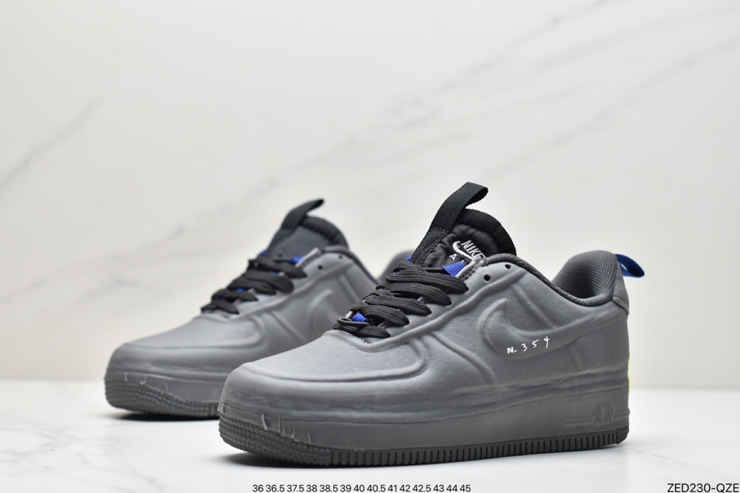 260 Nike Air Force 1 Experimental-Type N. 354”Black/Volt/Royal”空军一号经典低帮百搭休闲运动板鞋“CV1754-001