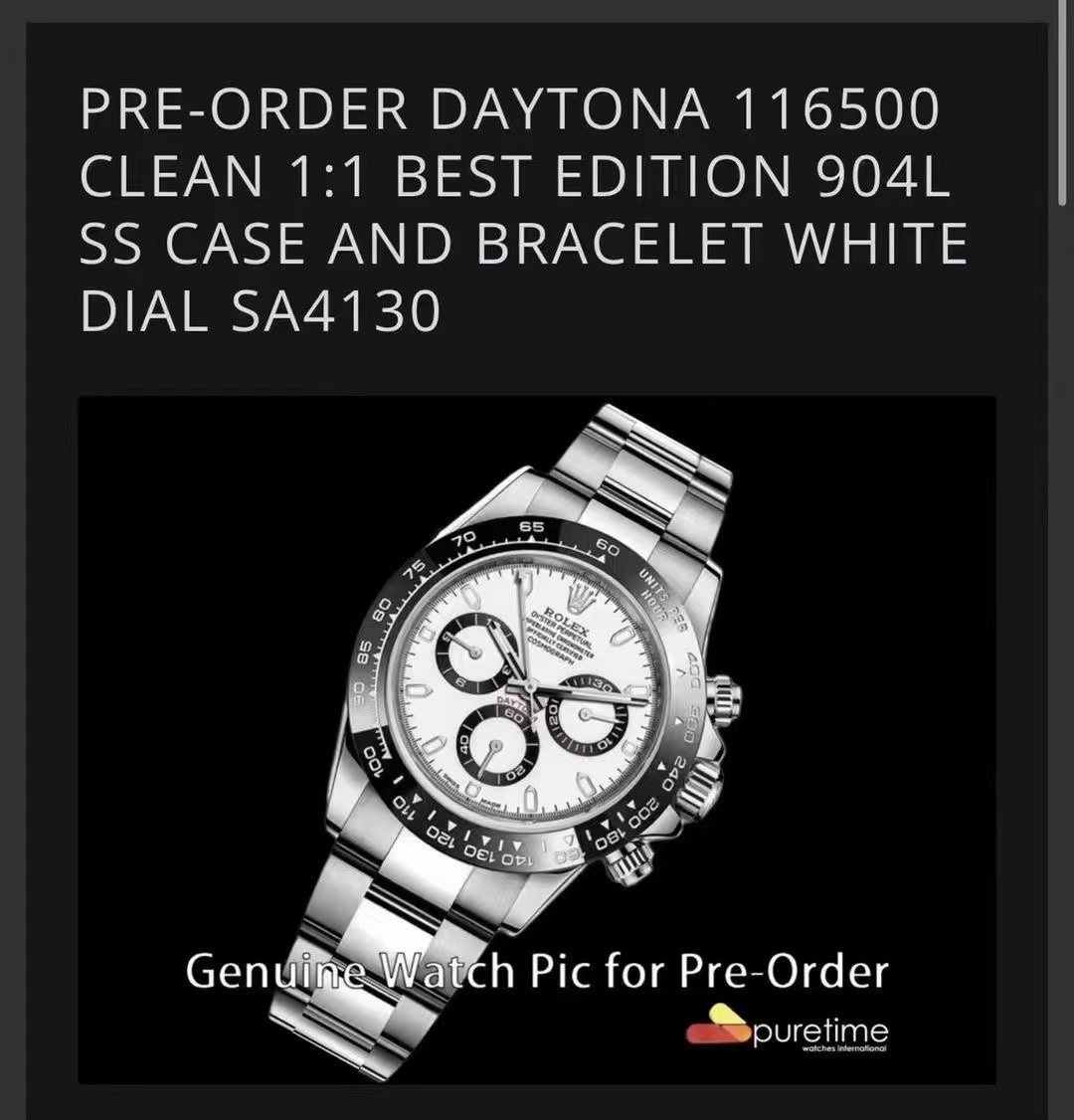 🔥🔥clean factory/c factory Daytona🔥🔥 Use material 904L movimiento 4130/mismo movimiento que la correa de fábrica n d…