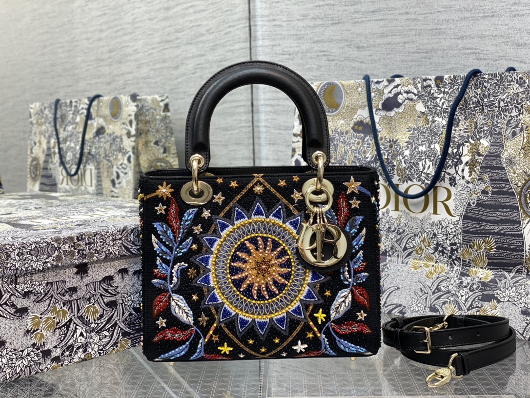 Modelo de bordado de cuentas de sol y luna de edición limitada de cinco cuadros para dama🌛