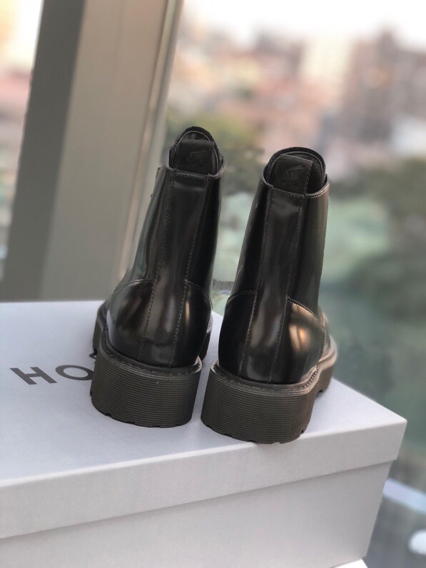 Warm Cow Skin Boots for Autumn: Hogan Falls Collection, Sheepskin Lined, Rubber Sole. - 图片 7