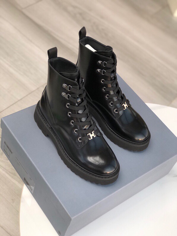 Warm Cow Skin Boots for Autumn: Hogan Falls Collection, Sheepskin Lined, Rubber Sole. - 图片 2