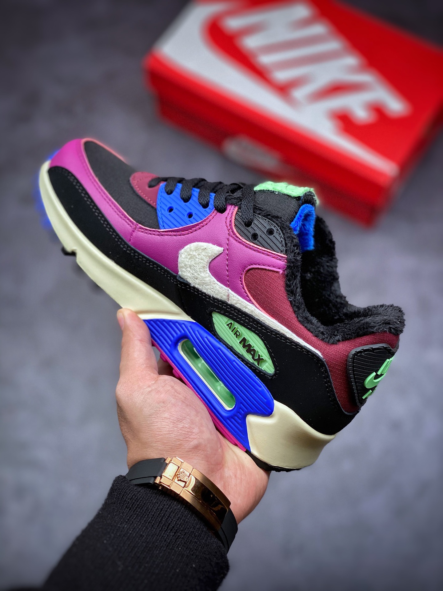 200 平台专供 NIKE Air Max 90 黑蓝红 Max90系 CT1891-500