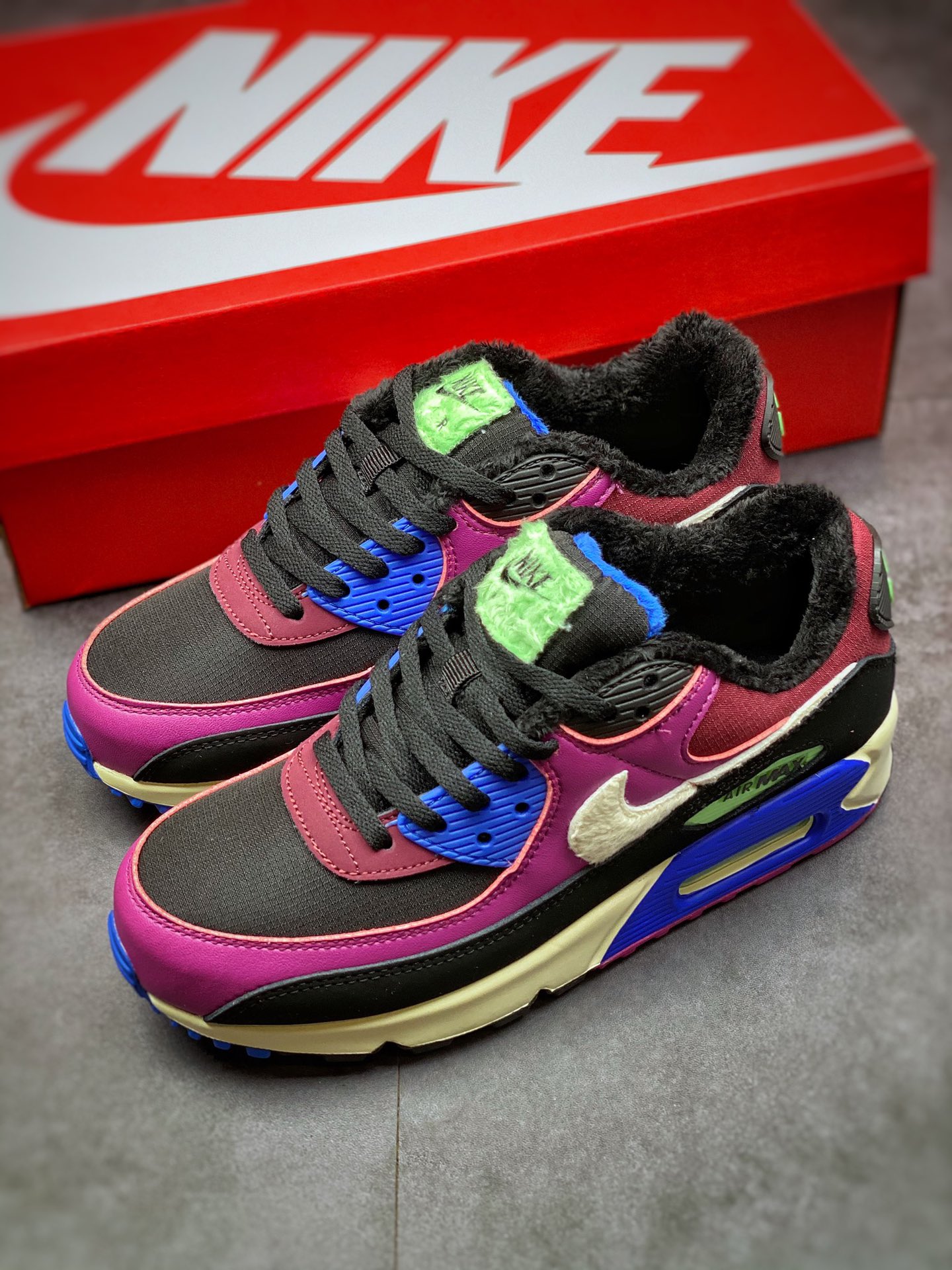 200 平台专供 NIKE Air Max 90 黑蓝红 Max90系 CT1891-500