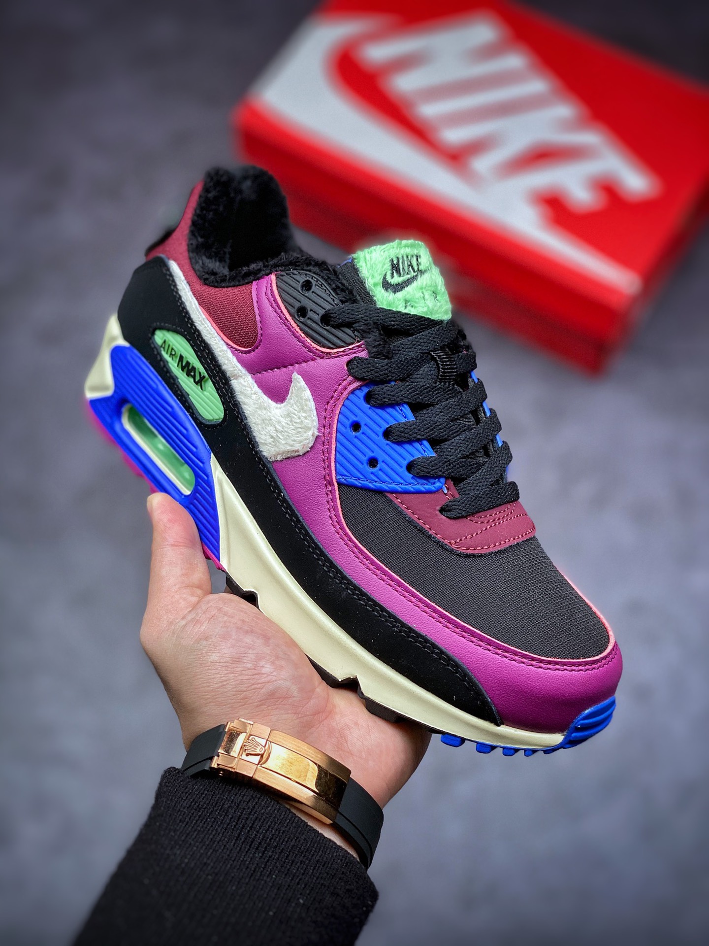200 平台专供 NIKE Air Max 90 黑蓝红 Max90系 CT1891-500