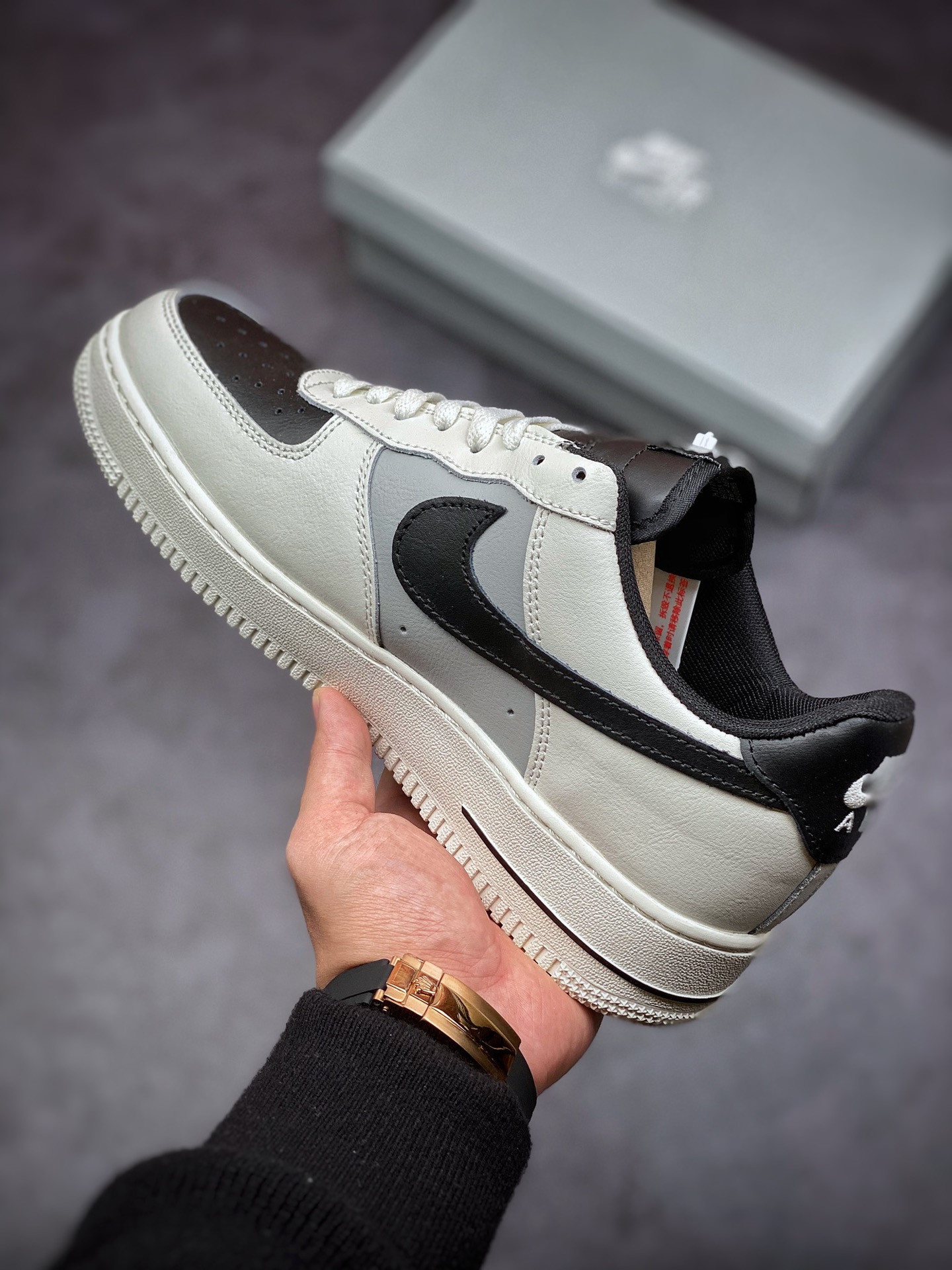 200 Nike Air Force 1 Low 07 黑白 原楦头原纸板 AH0287-211