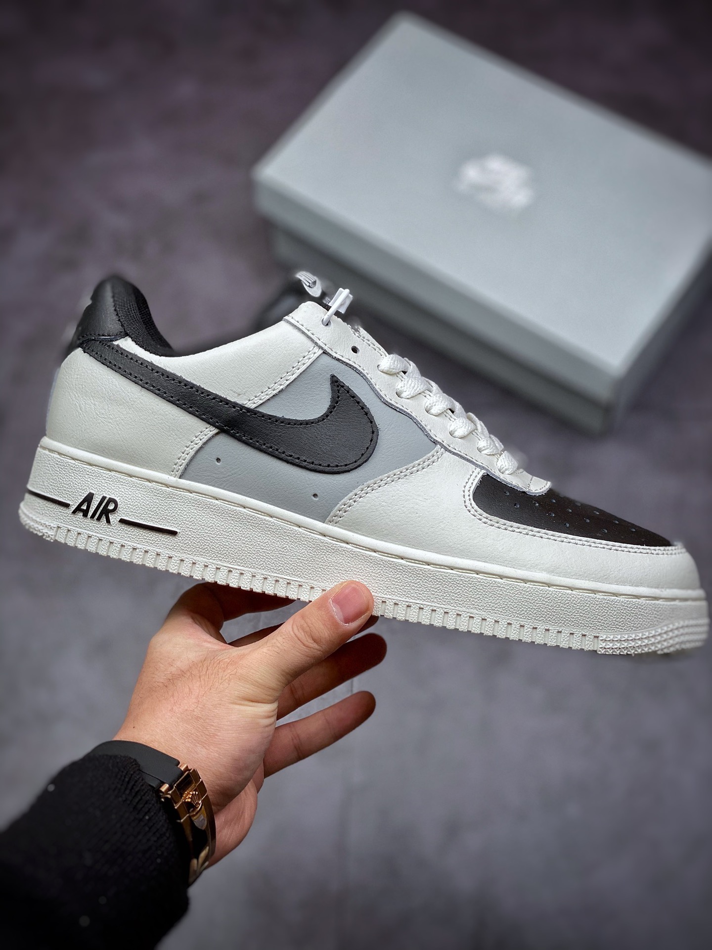 200 Nike Air Force 1 Low 07 黑白 原楦头原纸板 AH0287-211