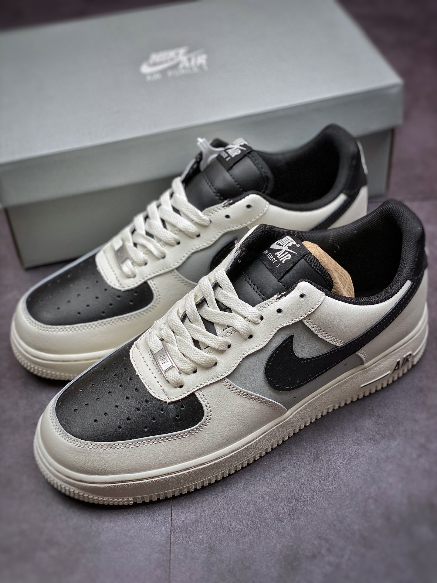 200 Nike Air Force 1 Low 07 黑白 原楦头原纸板 AH0287-211