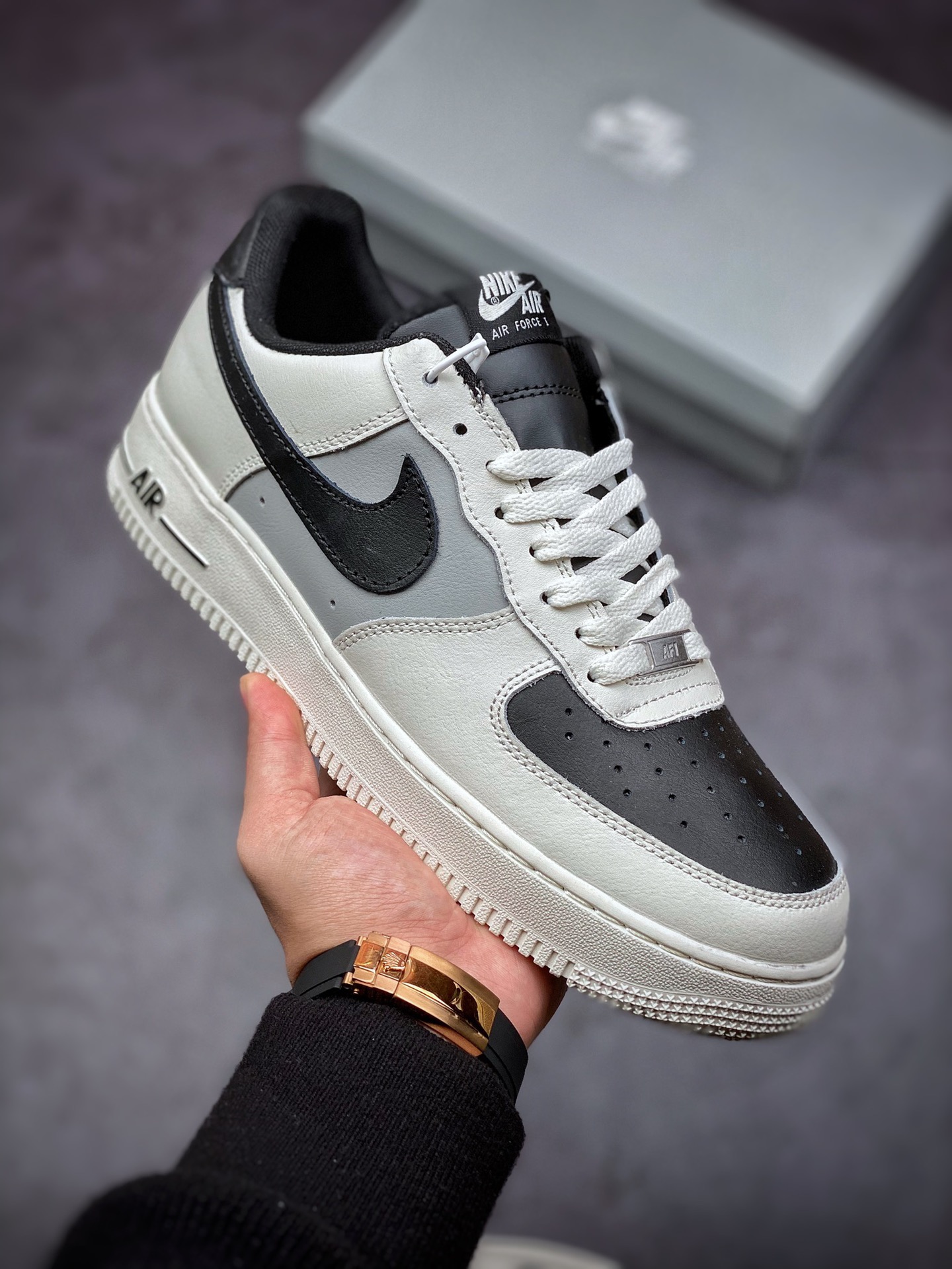 200 Nike Air Force 1 Low 07 黑白 原楦头原纸板 AH0287-211